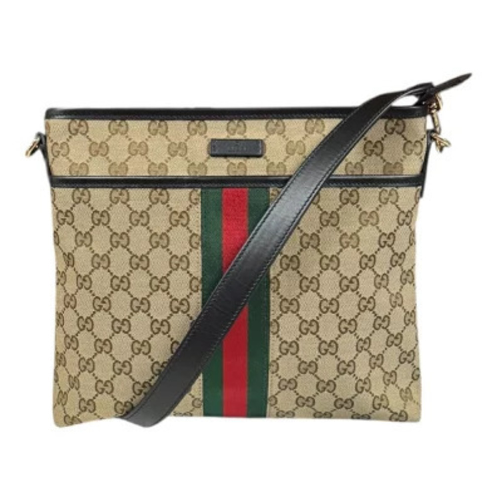 Gucci Sherry Shoulder Bag GG Canvas Beige
